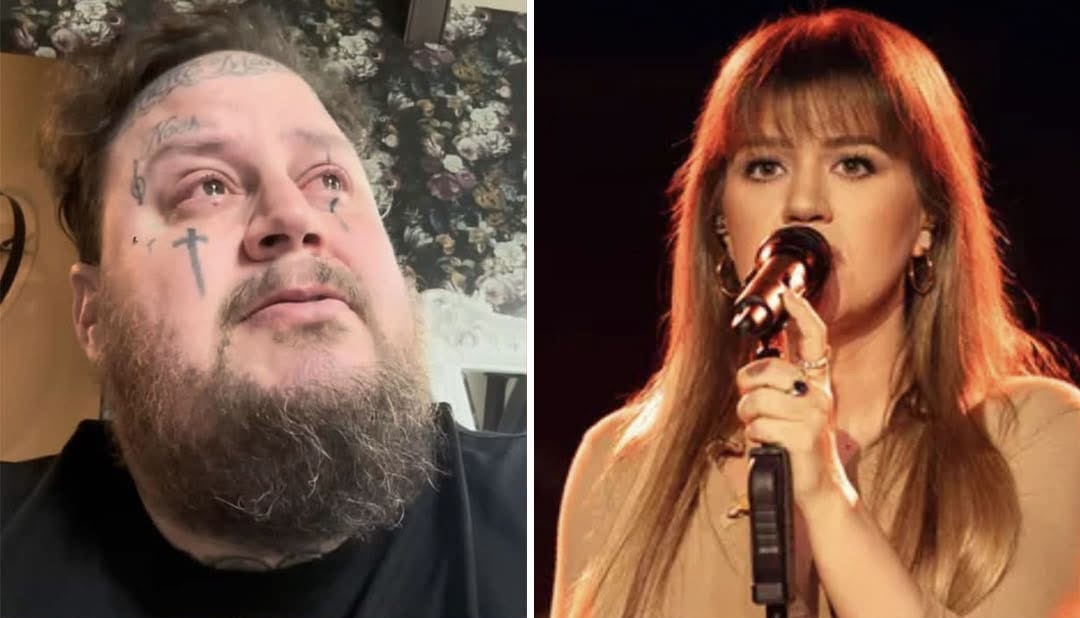 Jelly Roll gets emotional as Kelly Clarkson covers his song