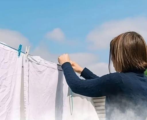 Why is it not recommended to hang out the clothes outside?