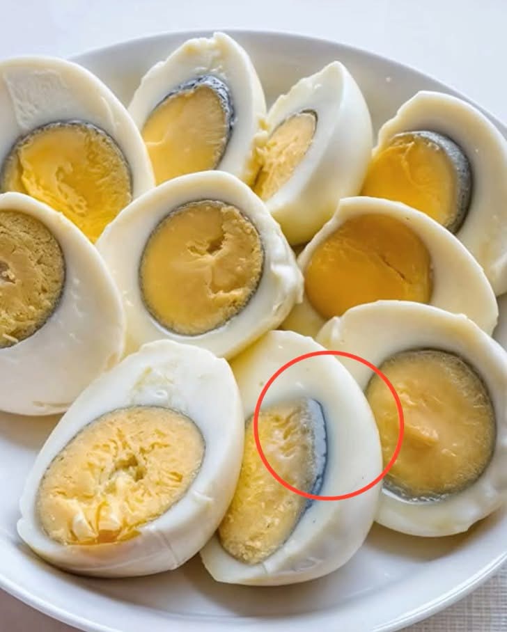 What’s the reason behind the green ring seen on hard-boiled egg yolks?