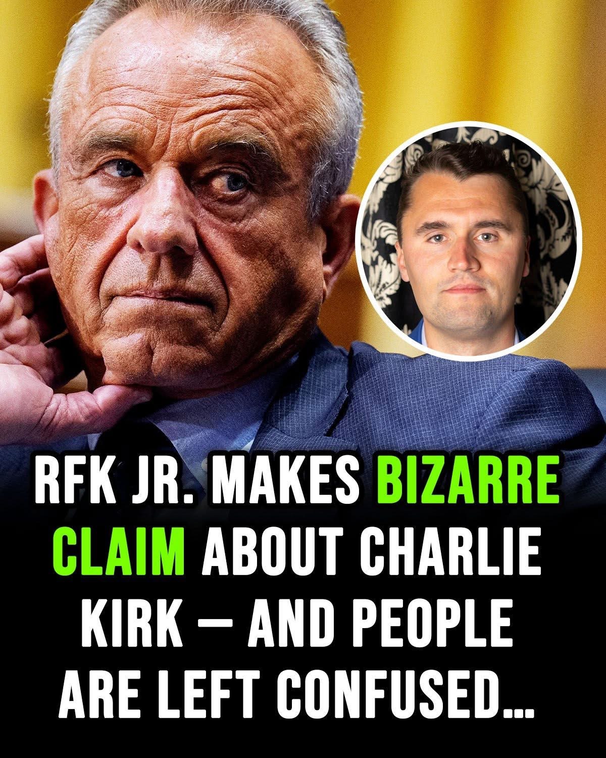 RFK Jr makes bizarre Charlie Kirk claim during memorial service!