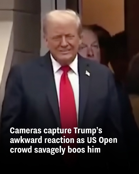 Cameras catch Trump’s uneasy response as the US Open crowd loudly boos him